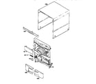 Sharp CDC4450BK cabinet parts diagram