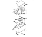 Sharp CDC4450BK speaker parts diagram