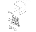 Sharp CPC4400BK cabinet parts diagram