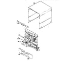 Sharp CPC4450BK cabinet parts diagram
