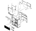 Hitachi 60SX11K cabinet parts diagram