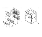 Aiwa CA-DW600 cabinet parts diagram