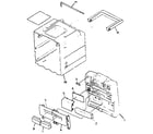 Aiwa CA-DW710M cabinet parts diagram