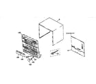 Sony HCD-451 cabinet parts diagram