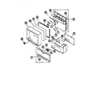 Sony KP-46S25 cabinet parts diagram