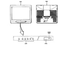 Toshiba CF35F50 cabinet parts diagram