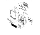 Hitachi 46UX24B cabinet parts diagram