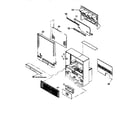 Hitachi 46UX25K cabinet parts diagram