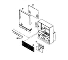 Hitachi 50UX23KA cabinet parts diagram
