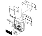 Hitachi 60SX12B cabinet parts diagram