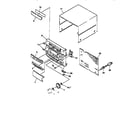 Aiwa NSXAVH80 cabinet parts diagram