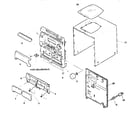 Aiwa NSX-V3001 cabinet parts diagram