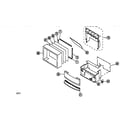 Sony KP-53V45 cabinet parts diagram