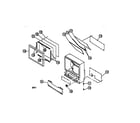 Sony KP-61V45 cabinet parts diagram