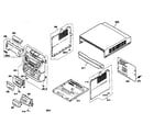 Sharp CDC3300 cabinet parts diagram