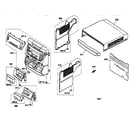 Sharp CDC420 cabinet parts diagram