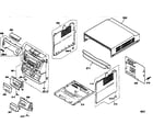 Sharp CDC460 cabinet parts diagram