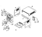 Sharp CDC470 cabinet parts diagram