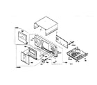 Sony CDP-CX255 cabinet parts diagram