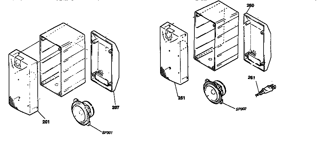 Rear speakers