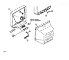 JVC AV27850 cabinet parts diagram