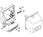 JVC AV32820 cabinet parts diagram