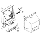 JVC AV32850 cabinet parts diagram