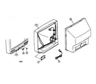 JVC AV-36890 cabinet parts diagram