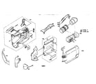 JVC GR-AXM25U cabinet parts diagram