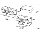 Zenith VR2107C cabinet parts diagram