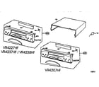 Zenith VR4207HF cabinet parts diagram