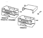 Zenith VR4238HF cabinet parts diagram