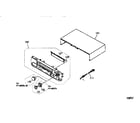 Hitachi VTUX627A cabinet parts diagram