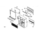 Hitachi 50UX52B cabinet parts diagram