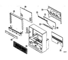 Hitachi 60UX54B cabinet parts diagram