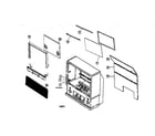 Hitachi 70SBX74B cabinet parts diagram