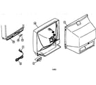 JVC AV32890 cabinet parts diagram