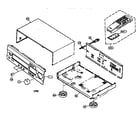 Yamaha R-V702 cabinet parts diagram