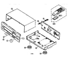 Yamaha RX-V492 cabinet parts diagram