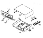 Yamaha RX-V592 cabinet parts diagram