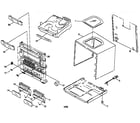 Aiwa ZR325 cabinet parts diagram