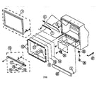 Sony KP-53XBR4CT cabinet parts diagram