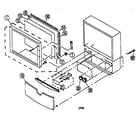 Sony KP-53XBR45 cabinet parts diagram