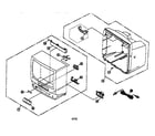 Panasonic PV-M2038-K cabinet parts diagram