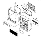 Hitachi 60UX58B cabinet parts diagram