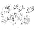 JVC GR-AXM650U cabinet parts diagram