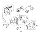 JVC GR-AX97U cabinet parts diagram