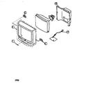 Sony KV-27S45 cabinet parts diagram
