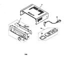Sony SLV-678HF cabinet parts diagram