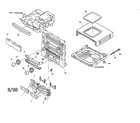 Aiwa ZR774 cabinet parts diagram